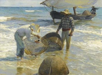 Joaquin Sorolla Painting - Pescadores Valencianos painter Joaquin Sorolla